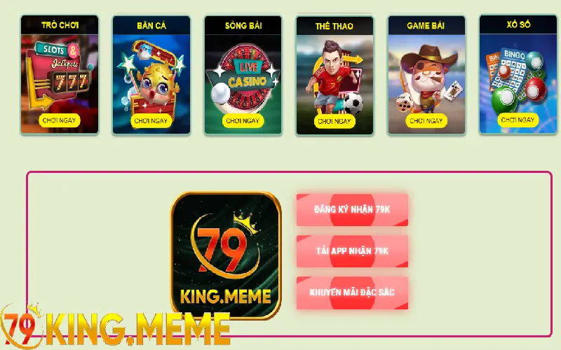 79KING – Cổng game cá cược uy tín hàng đầu hiện nay